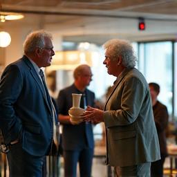 Adults of varying ages engaged in discussion, representing age-specific wellness groups