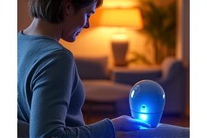 Infrared heat therapy lamp targeting shoulder tension