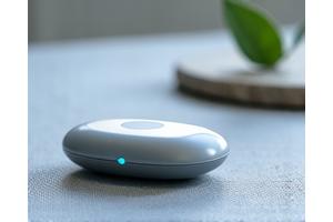 A sleek meditation device or a pair of noise-cancelling headphones