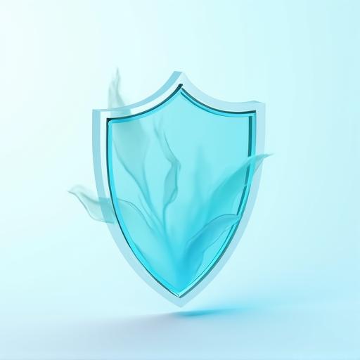 Abstract legal shield icon symbolizing protection and trust, integrated with wellness elements like a leaf or gentle waves.